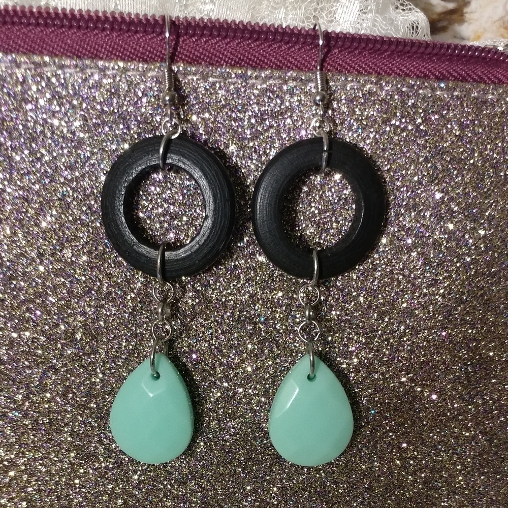 Handcrafted long dangle earrings